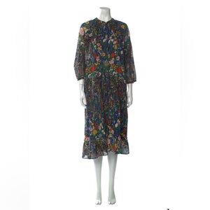 Banjanan Floral Multicolor Midi Dress